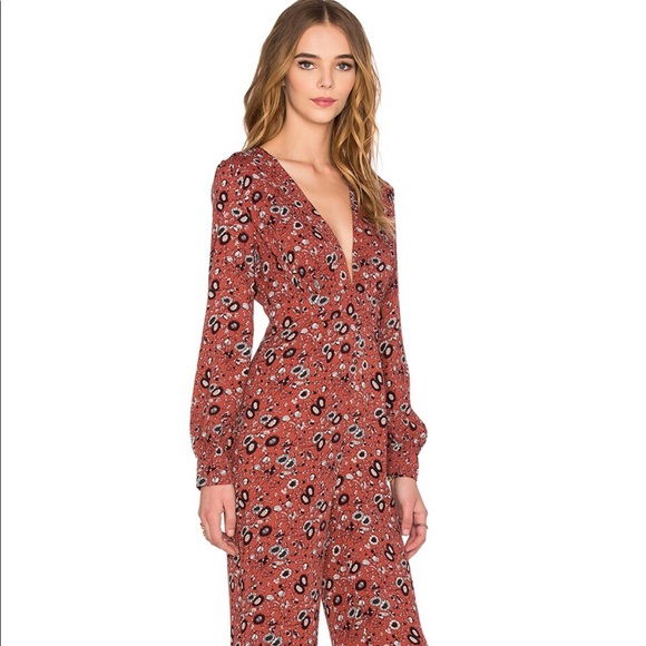 NWT Free People Some Like It Hot Jumpsuit in Almond Combo - Picture 14 of 16